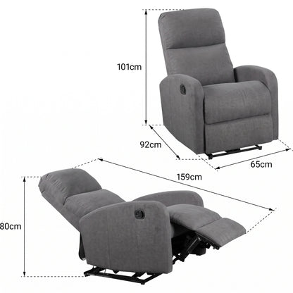 Fauteuil de Relaxation Électrique Élite – Inclinaison Motorisée – Repose-pieds Intégré – 200 kg
