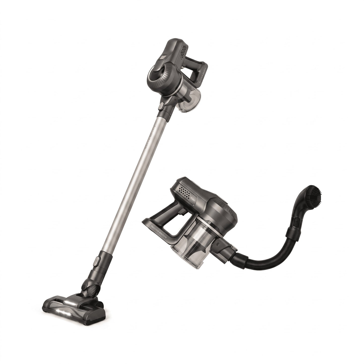 Aspirateur Balai Sans Fil Flex – 2-en-1 – 160 W – 35 min – Tube Pliable – Éclairage LED