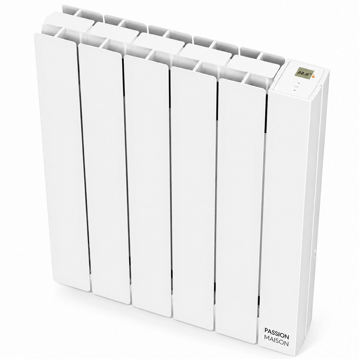 Radiateur Électrique Passion Maison Flow 1000 W – Inertie Fluide – Horizontal Blanc